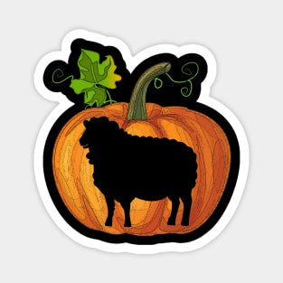 Sheep in pumpkin Magnet