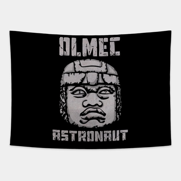 Olmec Astronaut Tapestry by MagicEyeOnly