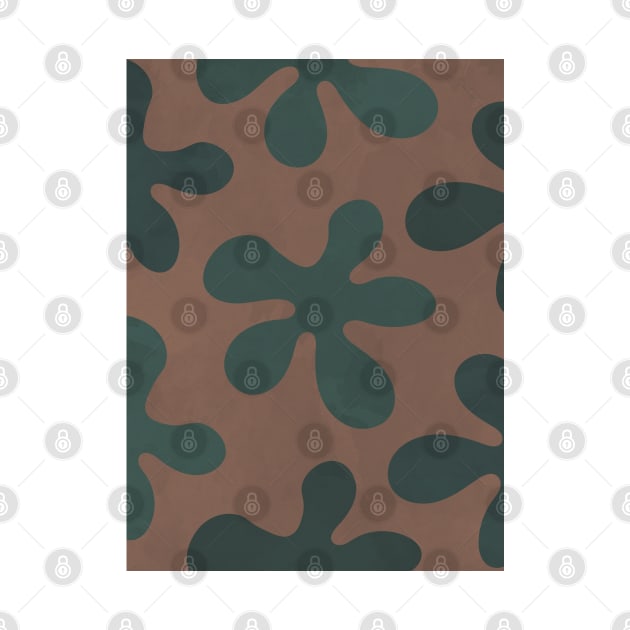 Abstract Tropical Floral - Earthy Tones by Colorable