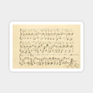 Clara Schumann | Clara Wieck | Original manuscript score Magnet