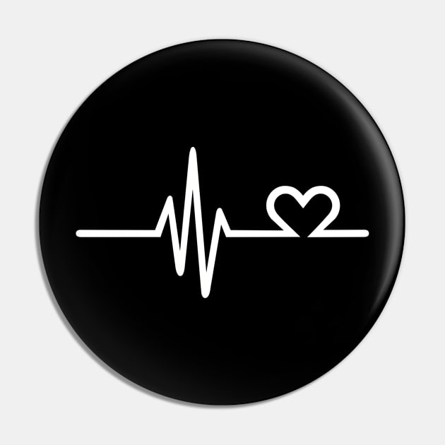 Frequency heart Pin by Designzz