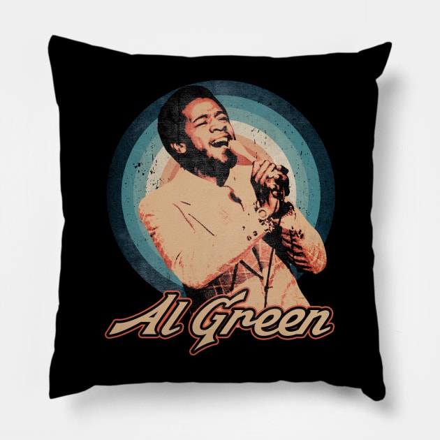 Vintage Musician Green Funny Gifts Boys Girls Pillow by QueenSNAKE