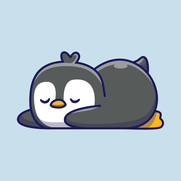 Cute penguin sleeping by Catalyst Labs