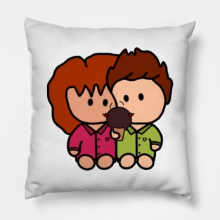 Couple eating Ice-cream Pillow