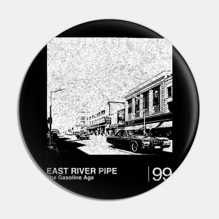 East River Pipe / Minimalist Graphic Design Fan Artwork Pin