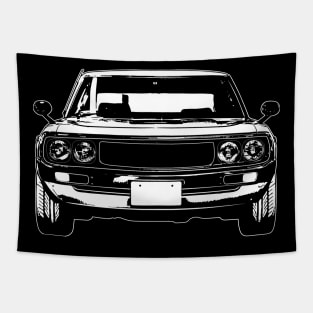 White 1975 Skyline Kenmeri Sketch Art Tapestry