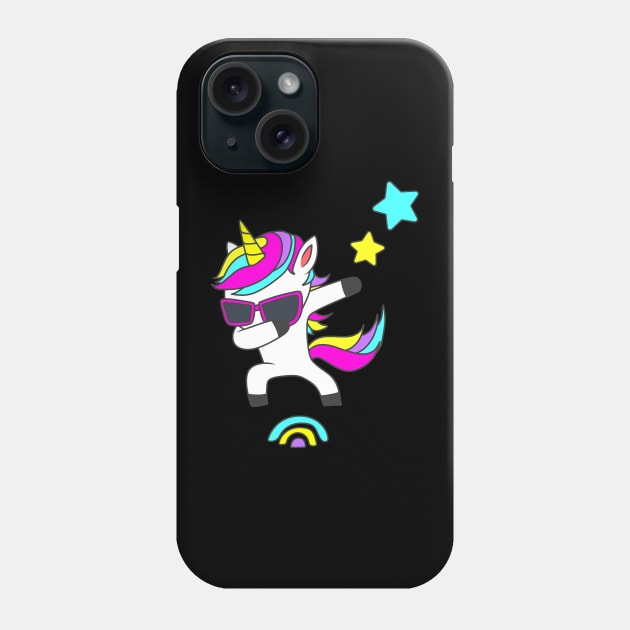 Dabbing Unicorn Phone Case by Horisondesignz