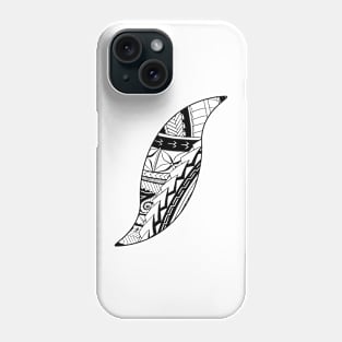 Pacific Island Pattern 3 - Black Phone Case