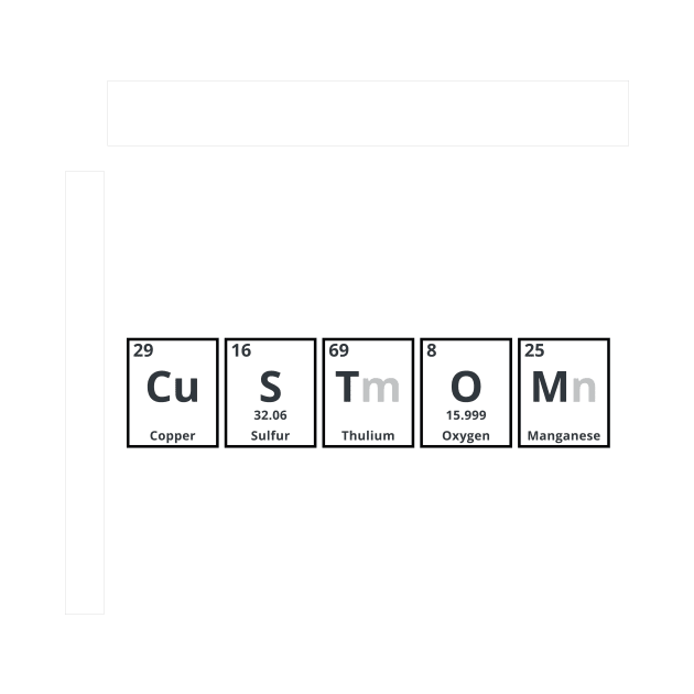 Periodic Table Science Custom Element by ProDigiDesigner