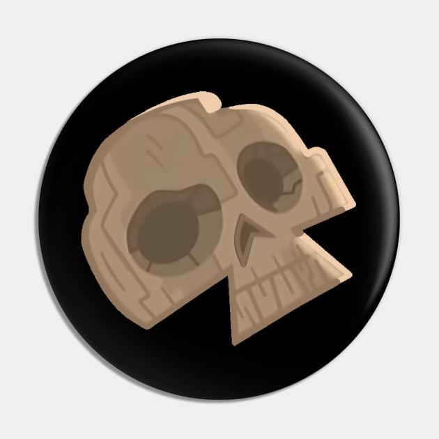 TD Duncney - Wooden Skull Pin by CourtR