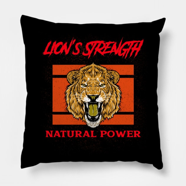 Wild lion natural habitat Pillow by Storeology