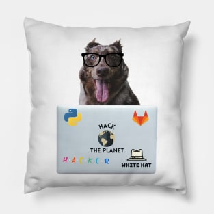 Hacker Dog Pillow