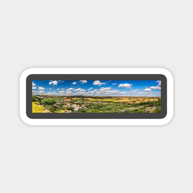 Painted Canyon Overlook North Dakota Magnet by Gestalt Imagery