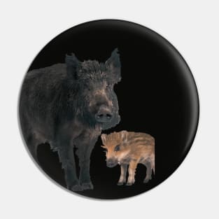 Wild Pigs Pin