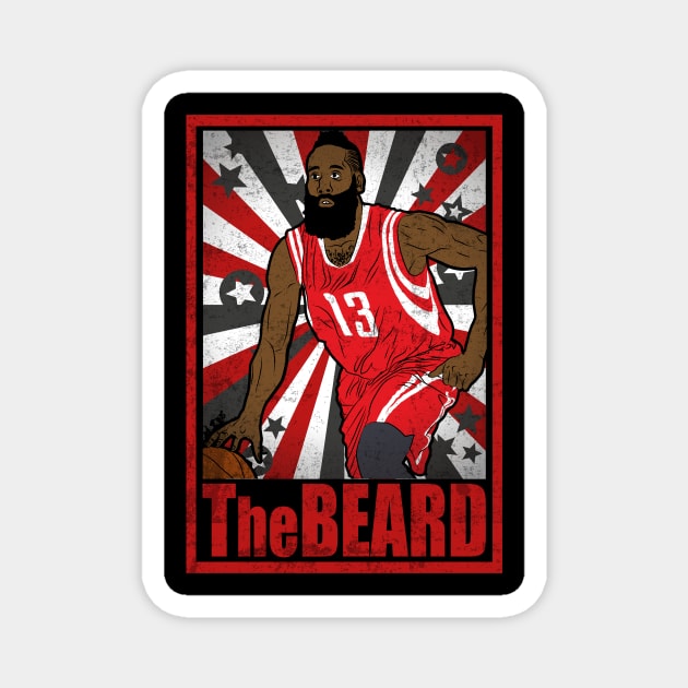 Harden Basketball The Beard Houston 13 Legend Magnet by TEEWEB