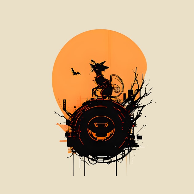 Monster cat, Mysterious, Dark, Silhouette art by deepofficial