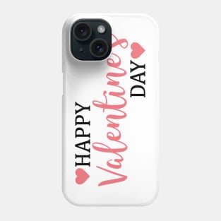 Happy Valentines Day Hearts Typography Phone Case