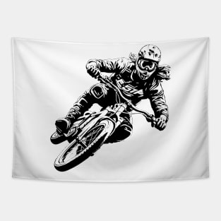 Downhill MTB Shirt | Mountain Biking Enthusiast Tee Tapestry