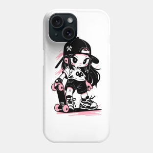 Skater Girl. For Skateboard Lovers. Phone Case