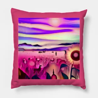 Purple Heat . Pillow