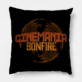 Cinemania Bonfire Logo T-Shirt Pillow