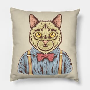 Cute Cat in Fashion Pillow