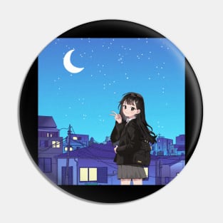 Night Girl Pin