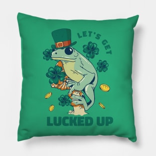 Croakin' for Luck: Irish Frog Vibes Pillow