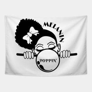 Afro Girl - Melanin Poppin' -Bubblegum Tapestry