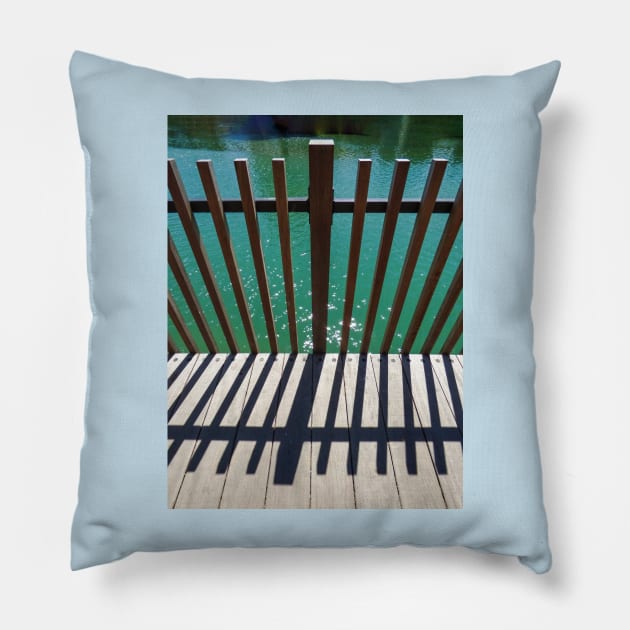 The Jetty Fence Pillow by PictureNZ