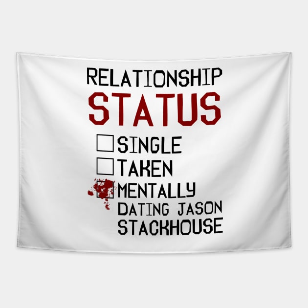 Mentally dating Jason Stackhouse Tapestry by AllieConfyArt