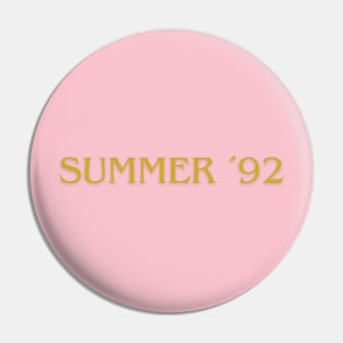 summer 92 Pin