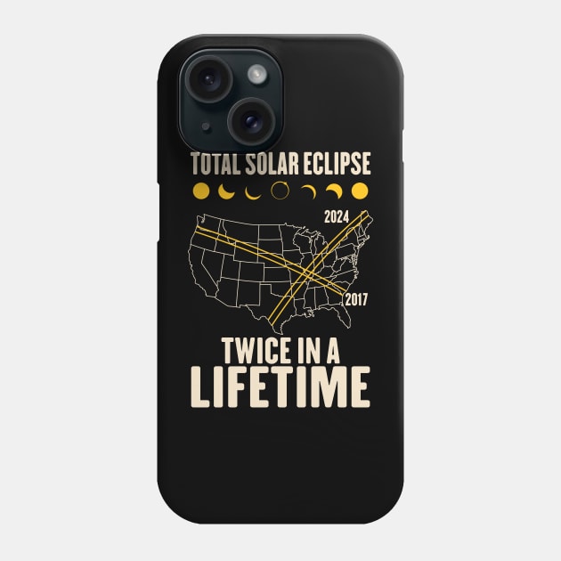 Twice In A Lifetime Solar Eclipse Phone Case by maddude