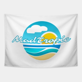 Beach Glass Logo - white Tapestry