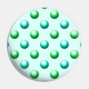 Green and Teal Chrome Balls Pin