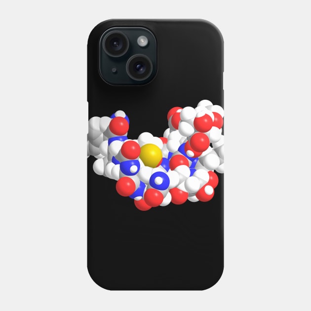 Alpha Endorphin Molecule Chemistry Phone Case by ChemECool