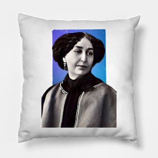 French Novelist George Sand illustration Pillow