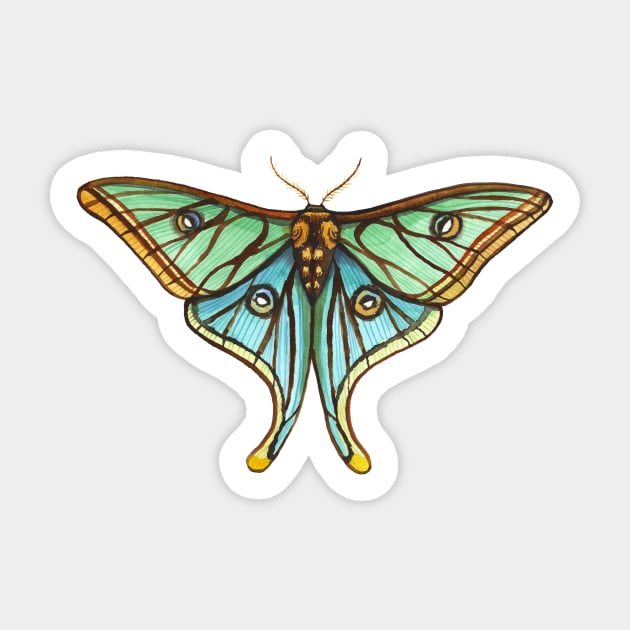 Whimsical Moths Sticker Pack — The Moonborn