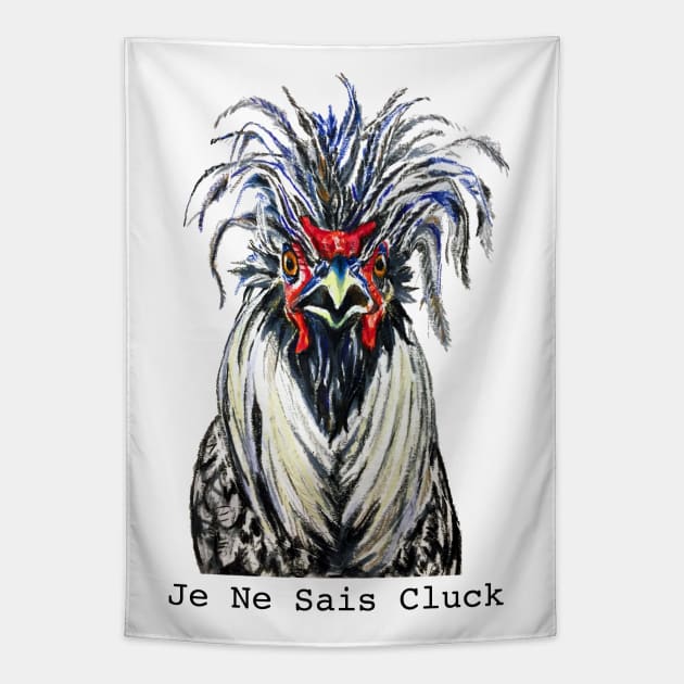 Polish Rooster, Roody Tapestry by jenesaiscluck