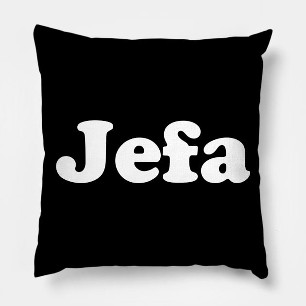 Jefa Pillow by zubiacreative
