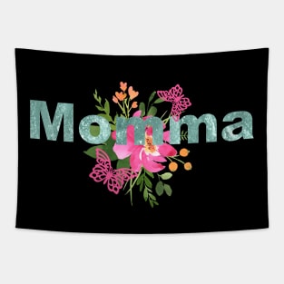 Beautiful Momma Floral Butterfly Design Tapestry