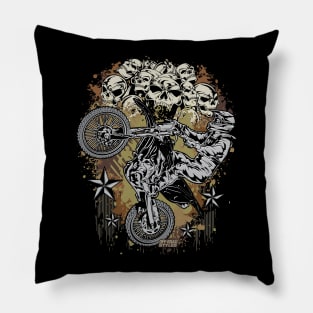 SKULL BIKER Pillow