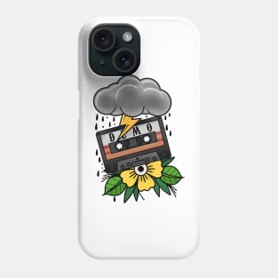 Tattoo Art Demo Tape With Cloud and Flower Phone Case