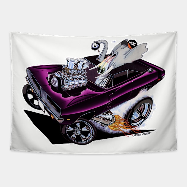 FULL CHARGE Plum 69 Charger Tapestry by vincecrain