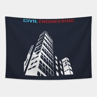 civil engineering, building engineer text logo Tapestry