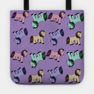 Ponies pattern Tote