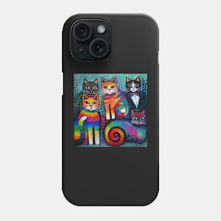 Five Cats Phone Case