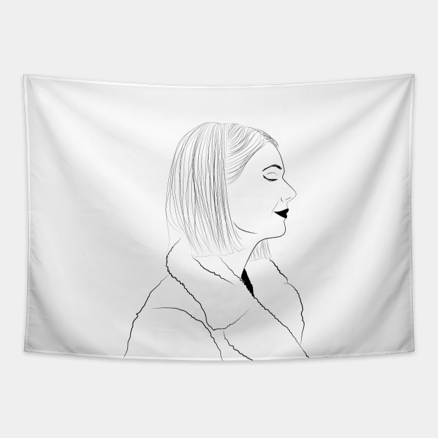 Margot Tenenbaum - Wes Anderson Tapestry by mujeresponja