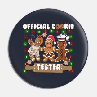 Cute Gingerbread Cookie Tester Christmas Pin