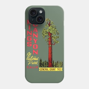 Kings Canyon National Park California Vintage Phone Case